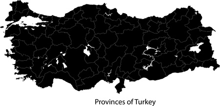 Turkey mapのイラスト素材
