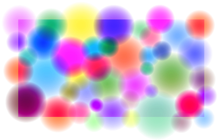 Abstract vector background in different color made of colored circlesのイラスト素材