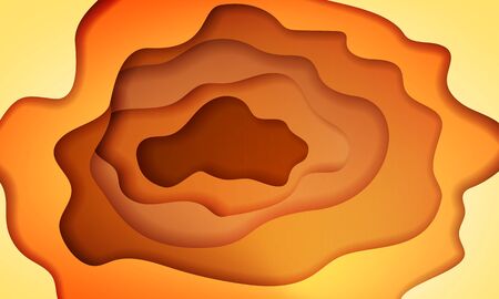 Abstract background deep sand cave or sand hollow in brown colorのイラスト素材