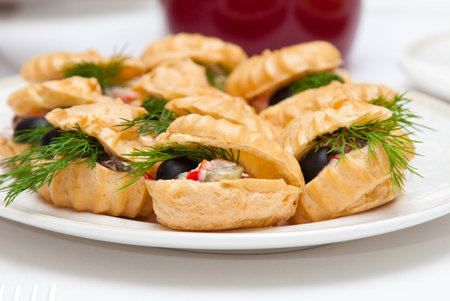 restaurant dish served on the tableの写真素材