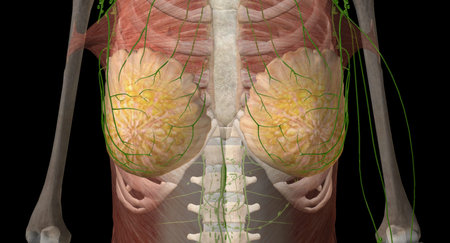 Whereas the breasts are located far from the other female reproductive organs, they are considered...