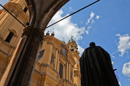 theatinerkirche munich odeonsplatz.のeditorial素材