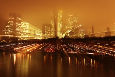 skyline frankfurt am main, germanyのeditorial素材