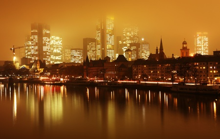 skyline frankfurt am main, germanyのeditorial素材