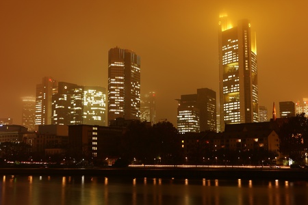 skyline frankfurt am main, germanyのeditorial素材