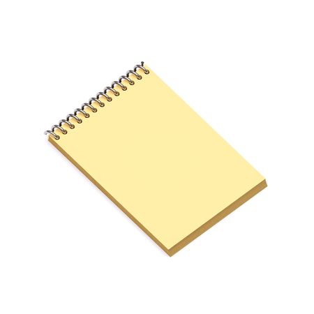 Yellow notebookの写真素材
