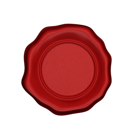 Wax seal with blank field の写真素材