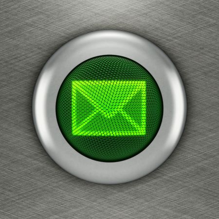 E-mail button conceptの写真素材