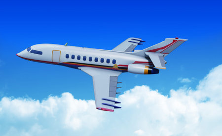 airplane in the sky