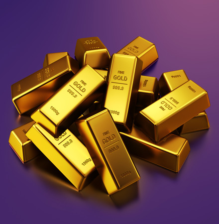 Gold barsの写真素材