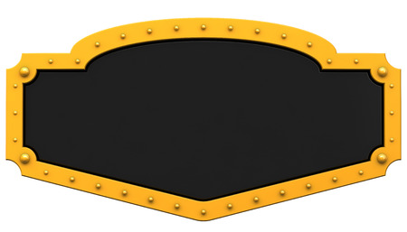 3d illustration of a colored vintage medieval banner.の写真素材