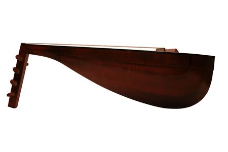 Ukrainian national instrument-Kobza. It is isolated on a white backgroundの写真素材