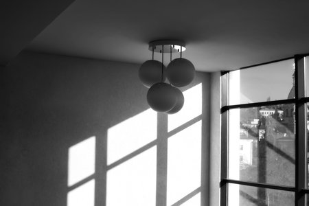 Luster in shopping center in the city of Sevastopol