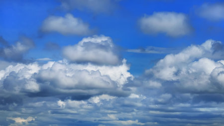 Clouds above city after a strong thunder-storm, A series-cloudy the sky can be used as a background...