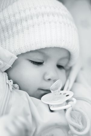 Portrait of the little girlの写真素材