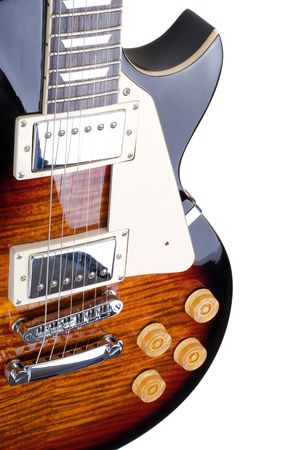 Series. electric guitar isolated on white backgroundの写真素材