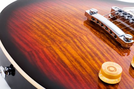 Series. electric guitar isolated on white backgroundの写真素材