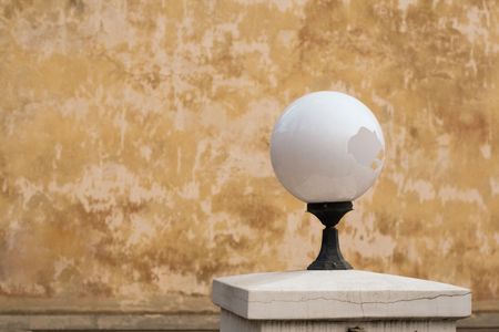 series. Street lamp on wall backgroundの写真素材
