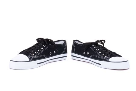 series. Gym shoes isolated on a white backgroundの写真素材