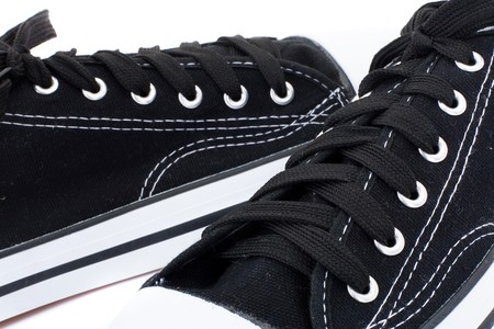 series. Gym shoes isolated on a white backgroundの写真素材