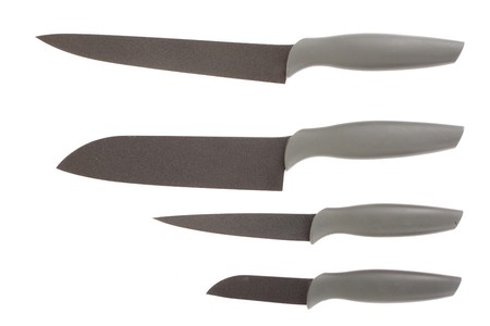 Series. sharp knife isolated on white backgroundの写真素材