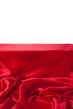 Series.Smooth elegant red silk can use as backgroundの写真素材