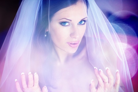 Series. Portrait of the young beautiful brideの写真素材