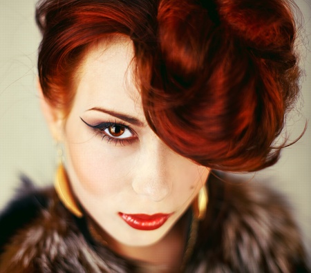 Series. Romantic Beauty.Retro Styleの写真素材