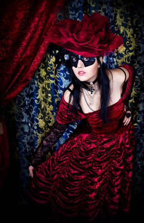 Series. A portrait of the girl in Gothic style の写真素材