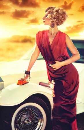 Young brunette womanの写真素材