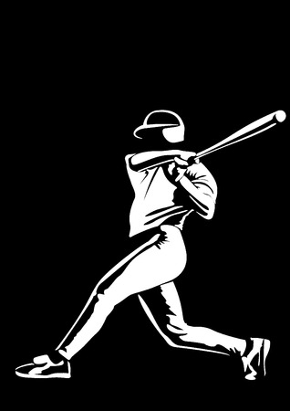 baseball player vectorの写真素材