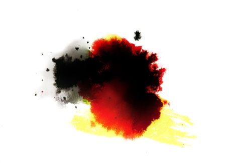 Watercolor background of abstract painted splashesの写真素材