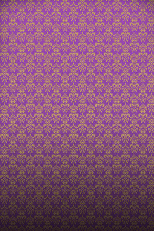 Old style papered wall in violet colorの写真素材