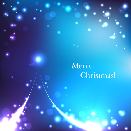 Christmas card with abstract Christmas treeのイラスト素材