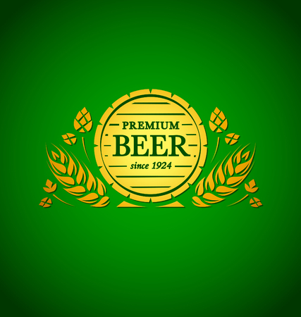 Vector template beer emblem for your designのイラスト素材