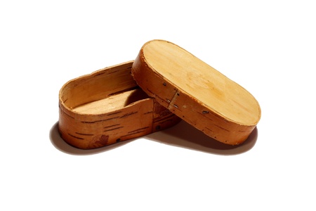 box of birch barkの写真素材