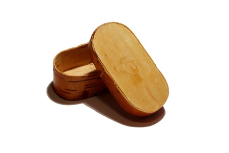box of birch barkの写真素材