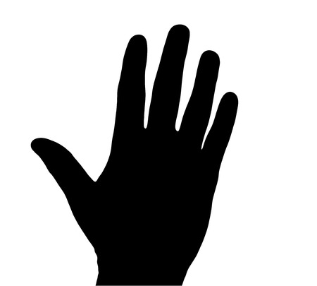 black silhouette of the personのイラスト素材