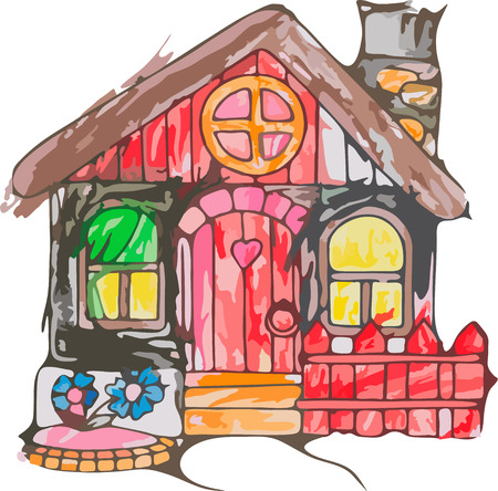 cartoon houseのイラスト素材