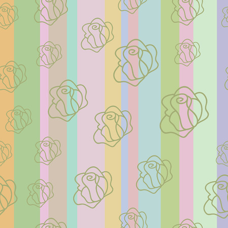 Strip pattern, pastel colors. Vector illustrationのイラスト素材
