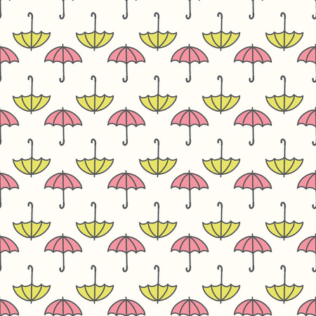 Seamless pattern with a umbrellasのイラスト素材