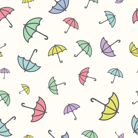 Seamless pattern with a umbrellasのイラスト素材