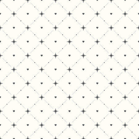 Seamless geometric pattern. Hearts. vector repeating textureのイラスト素材