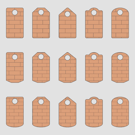 Sale, blank labels template price tags set vector blank labels,のイラスト素材