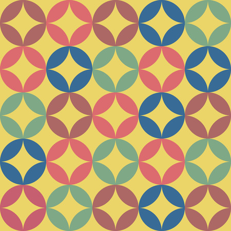 Seamless vintage pattern. Modern stylish texture. Repeating geometric shapes. Contemporary graphic design.のイラスト素材