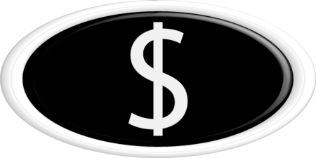 Button dollar glossy circle web icon on white backgroundのイラスト素材