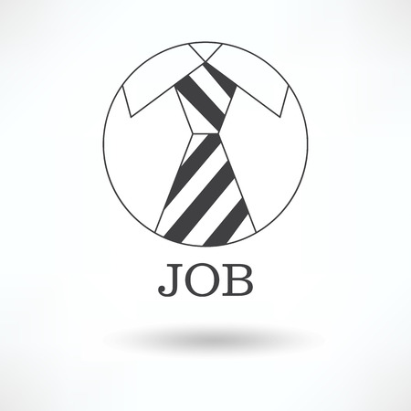The logo symbol ,tie office job. Form element icon vector.のイラスト素材