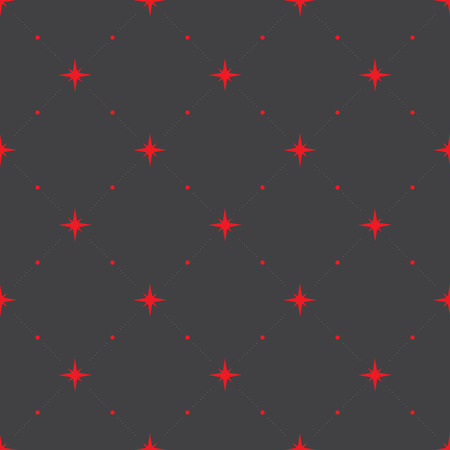 Seamless geometric pattern with stars. Vector texture, background.のイラスト素材