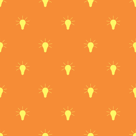 Seamless simple pattern of lamps on a light background.のイラスト素材