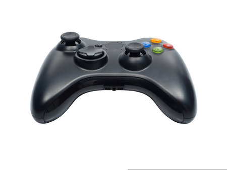 video game controller isolated on white background